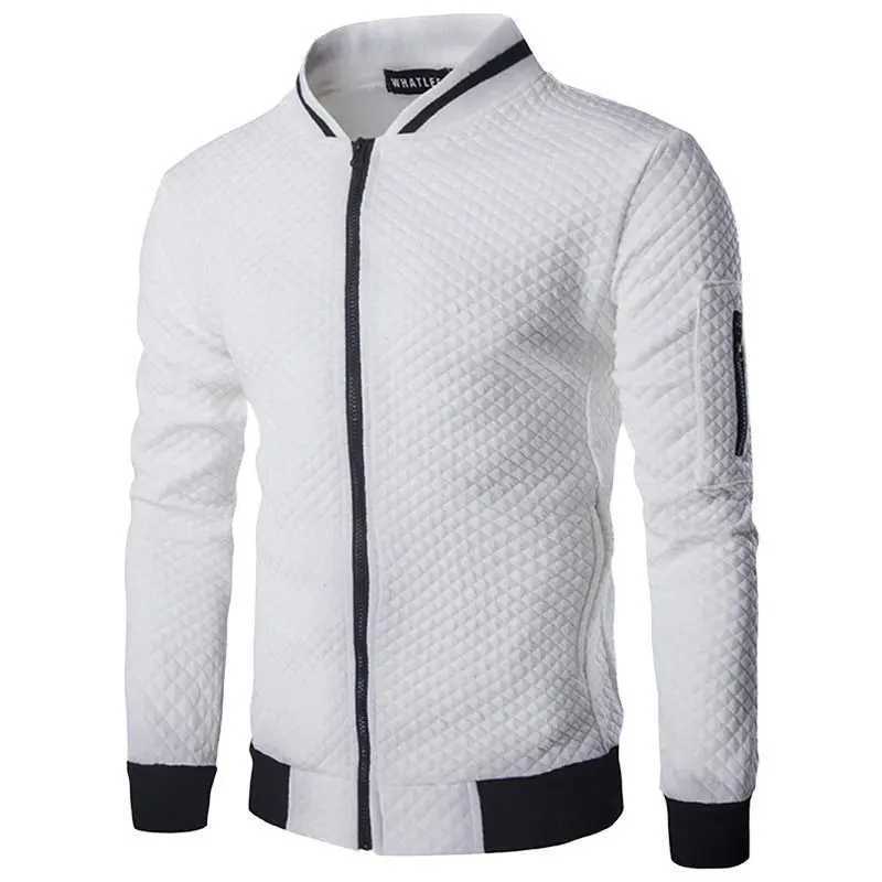 New Fashion Slim Fit Jackets Men Stand Collar Casual Solid Outerwear Mens Baseball Coat Spring Autumn Strtwear Mens Clothing S260918WBQ8