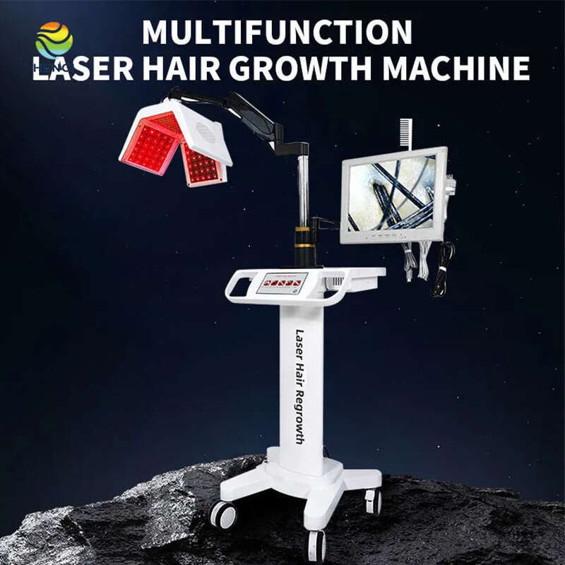 Diode Laser Hair Regrowth Machine Hair-Analysis PDT Anti-hair Loss Treatment Spray Gun Microcurrent Hair-Growth Care Spa Salon Use