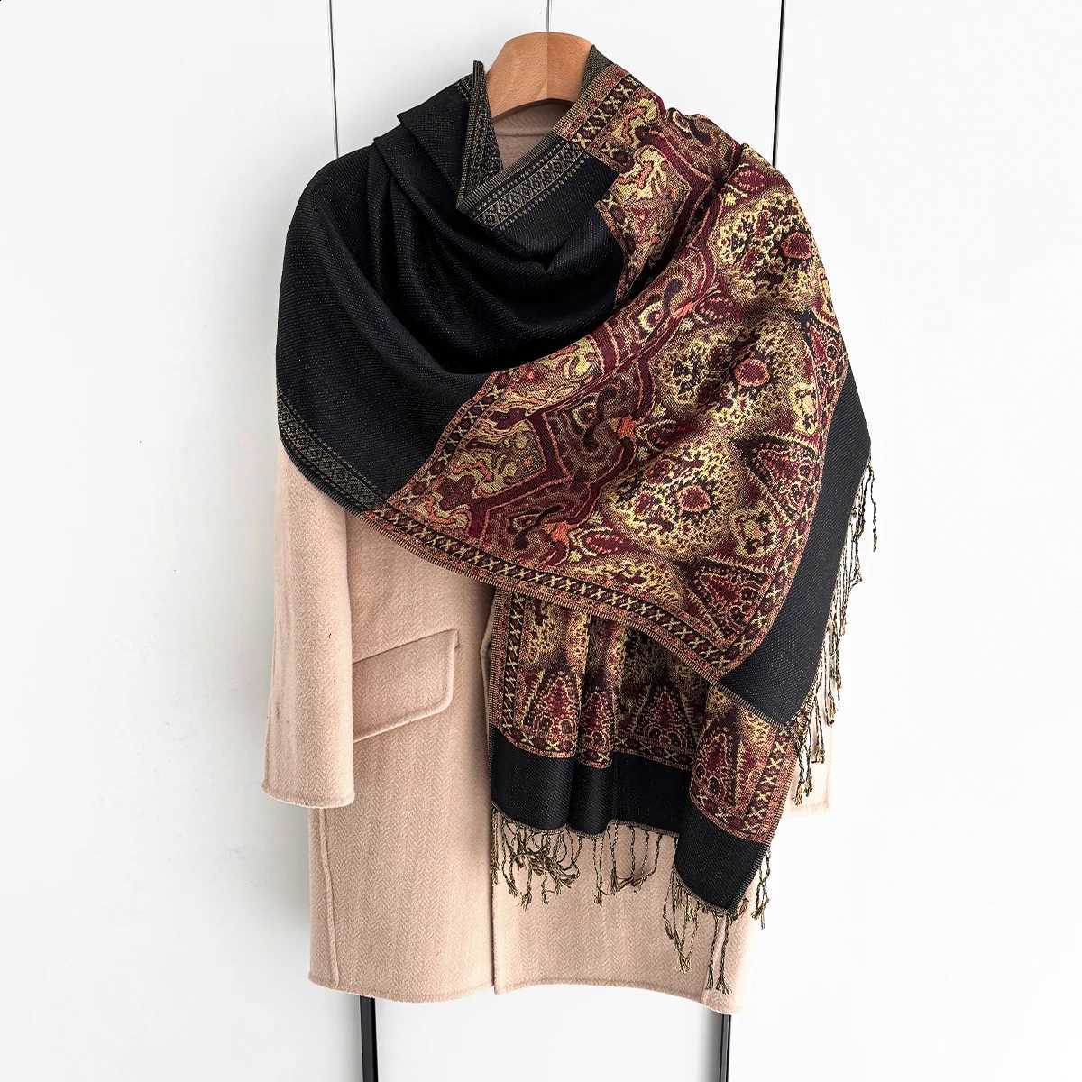 Luxury Scarf For Women Autumn Faux Cashmere Pashmina Shawl Wrap Warm Winter Shawl Design Print Female Foulard Stoles Brand X260917