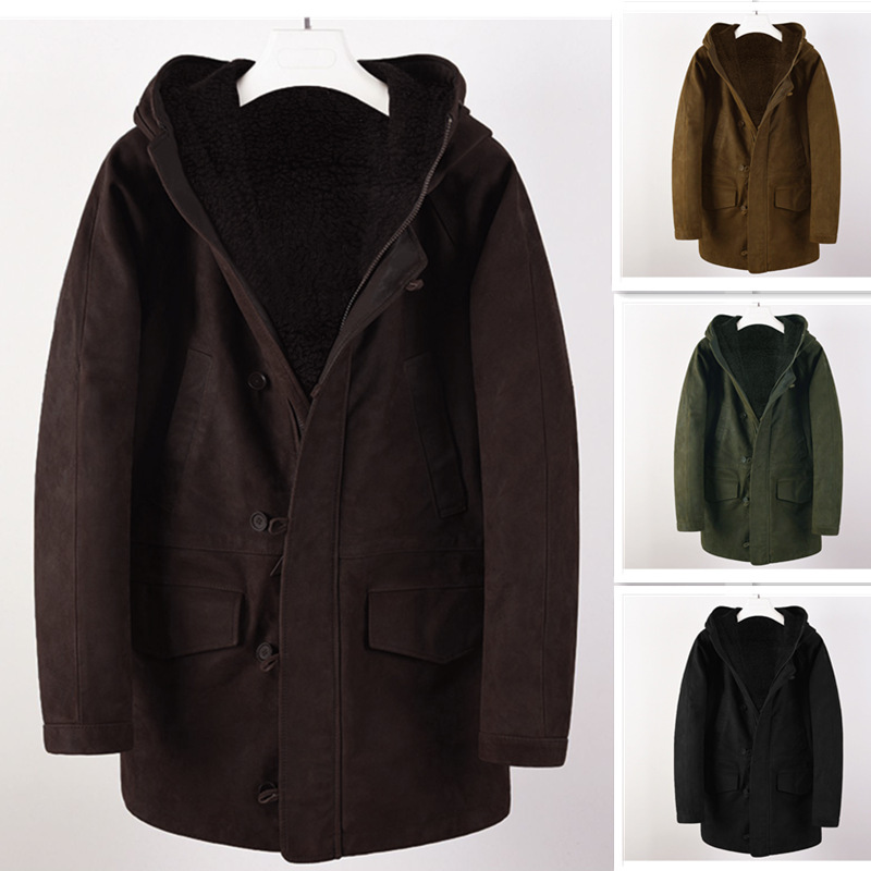 of new men s thickened suede jackets available for immediate purchase suitable for online stores and perfect for autumn