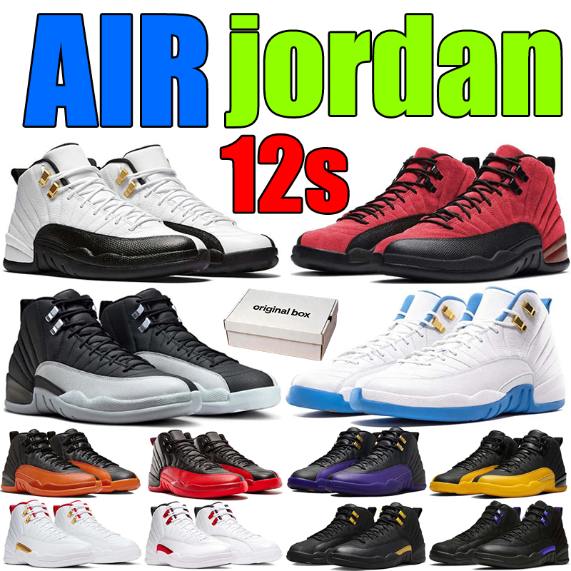 Designer Basketball Shoes unc 12s Sneaker high women gold Infrared plum pink White Cement Where bred University shadow Blue Rovalty Gum Smoky Traine