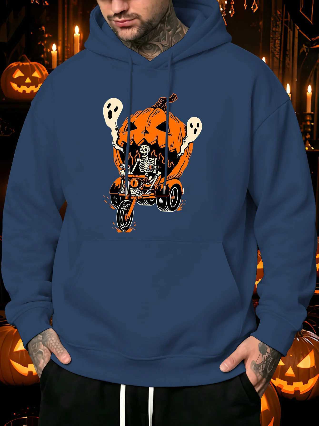 Men's Halloween Fashion Trendy Print Hoodie Casual Long Sve Sweatshirt Top For Men Daily Outdoor Wear S-3XL S260918SNZ0