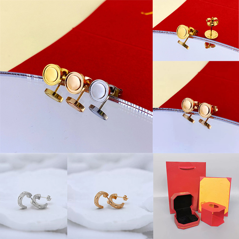 Stud Earrings Classic Women's Earring Designer Earrings Made of Stainless Steel Hypoallergenic Holiday Commemorative Wedding Luxury Jewelry