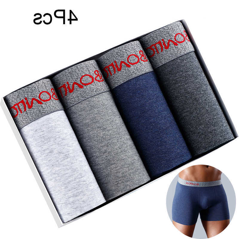 4PCS Boxers For Mens Underpants Underwear Sexy Men's Panties Lot Cotton Boxershorts Man Undrewear Comfortable Underpants Male Boxer Shorts D260