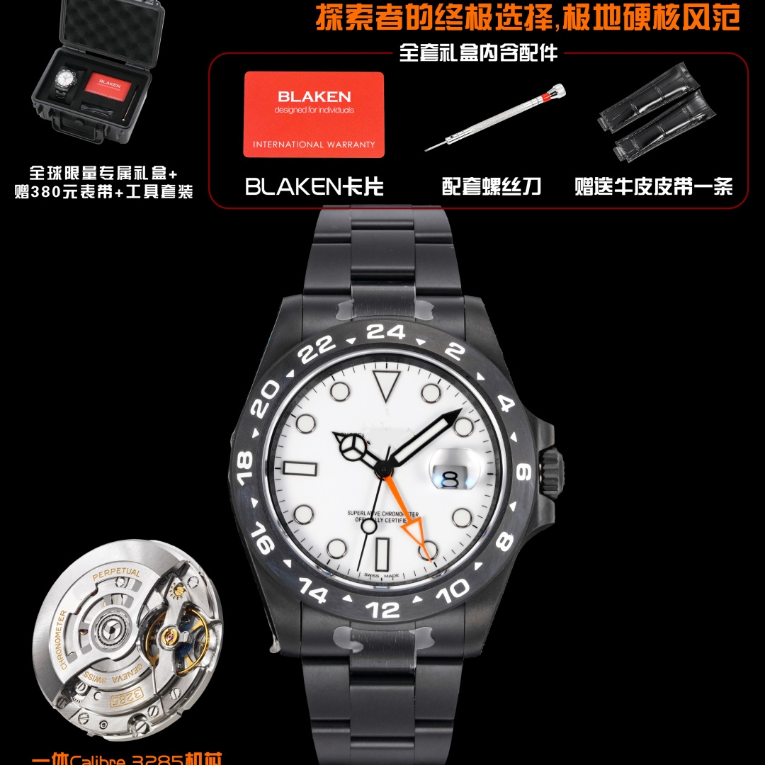 Elegant Timepiece: BLAKEN Factory motre be luxe 42mm swiss Calibre 3285 automatic Mechanical Movement luxury Watch womens watches mens watches GMT