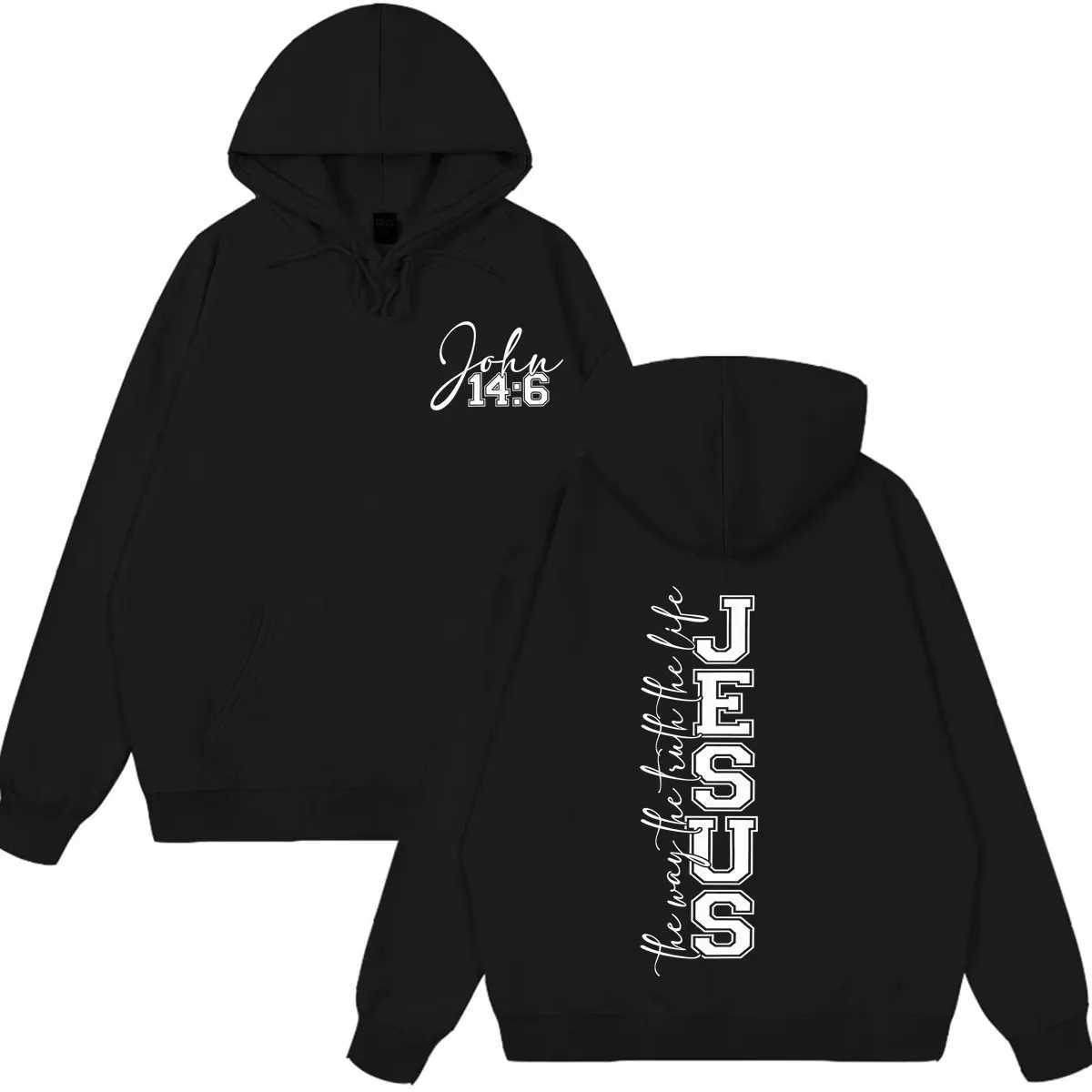 Jesus Christian Faith Print Graphics Hoodie Men Women Fashion Sweatshirts Winter Loose Casual Long Sves Pullover S2609185MAO