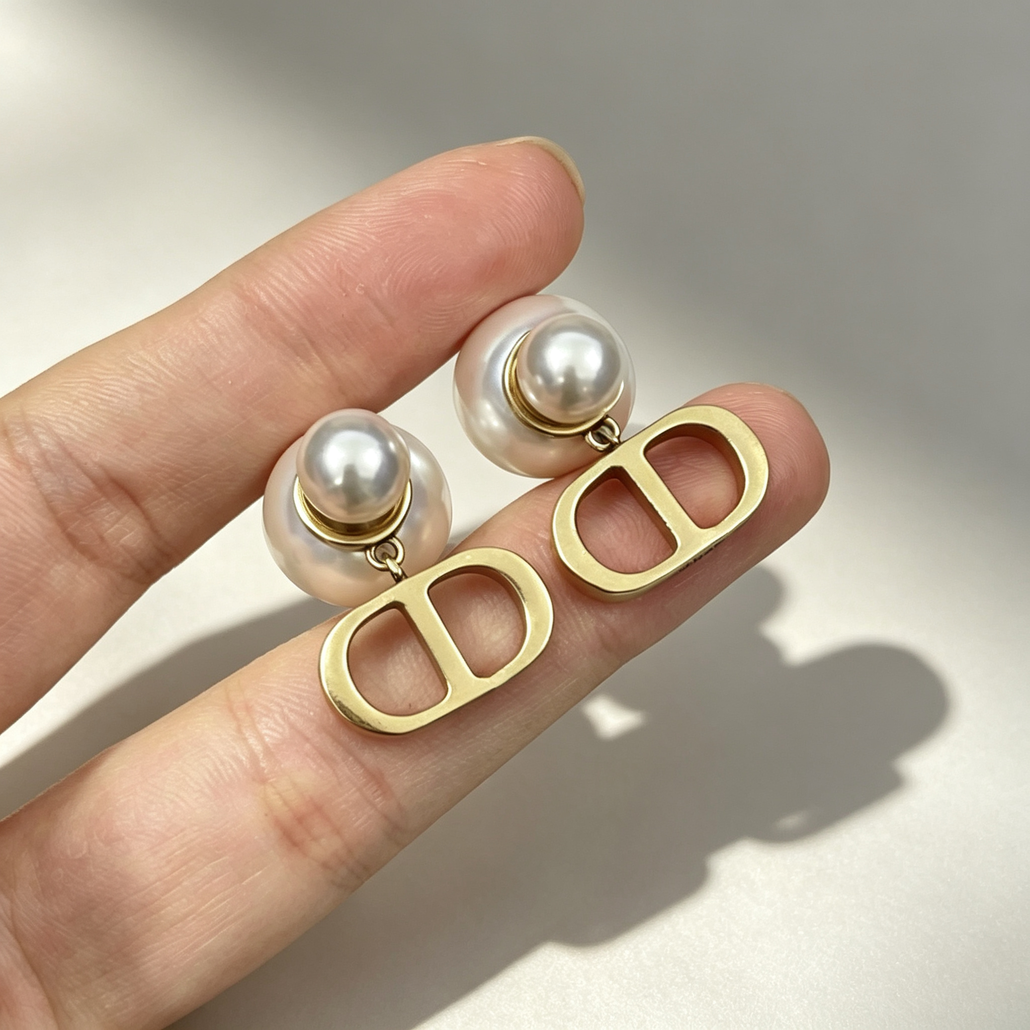 jewelry designer for women fashion Luxury earring Letter Pearl Earrings gold versatile Valentine's Day Limited Earrings