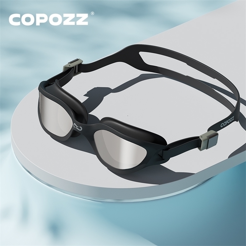 COPOZZ HD Adjustable Swimming Goggles Anti-Fog UV Protection Glasses Professional Silicone For Men 260917