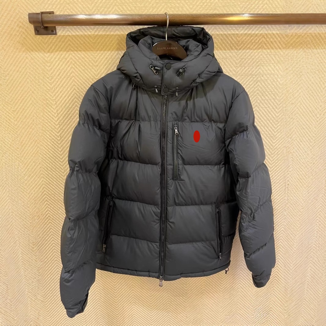 Raplhs laurrensly Men Polos Puffer Jackets Winter Down Vest Jacket Coats Zipper Designer Outerwear Clothing Men Windbreaker Thick Warm Hooded Embroi