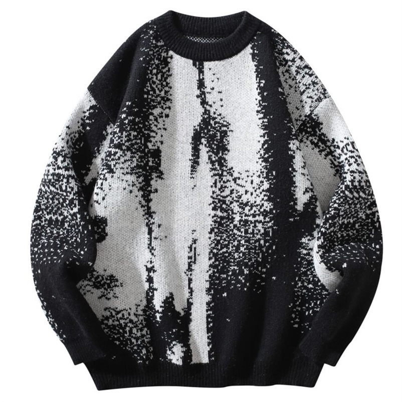 Una Reta Men's Sweater Autumn Winter Hip Hop Gradient printing Sweater Men Streetwear Pullover Tops Harajuku Couple Sweater 260917