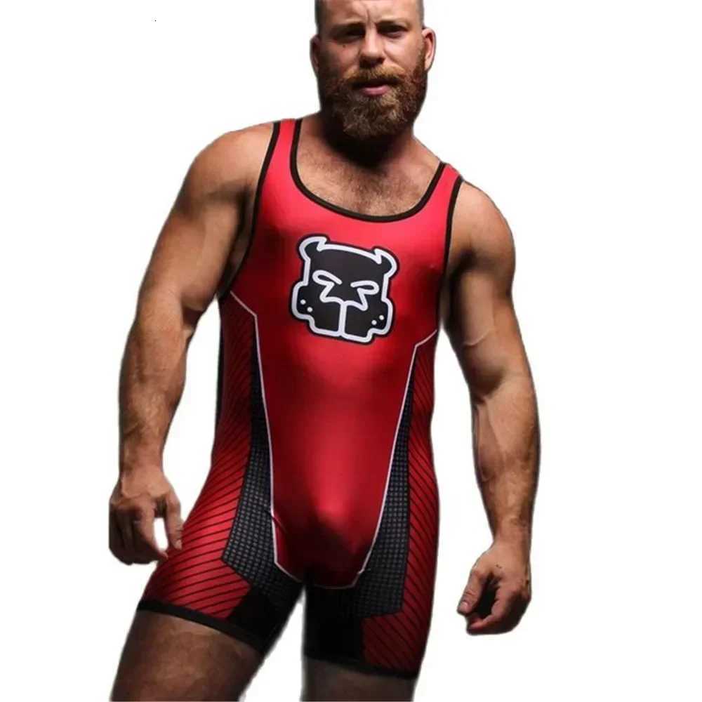 Hot Sale Mens Wrestling Singlets Poshmark One-piece Powerlifting Sleeveless Gym Sport Fitness Clothing Boxing Tight Singlet Suit Q260917