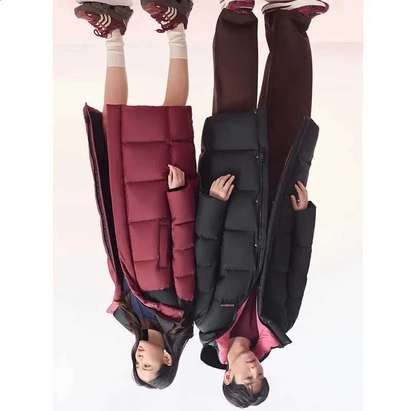 Brand Long Parka Windproof Trench Coat Hooded Women's Men's Puffer Jacket Quilted Jacket Oversized Coat H260917