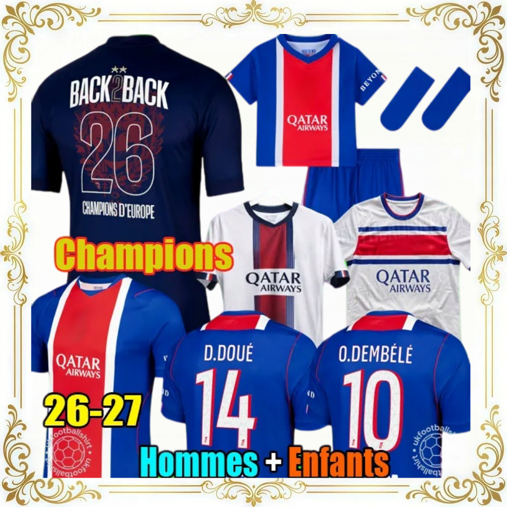 26 27 Jerseys paris Mens Football Jersey Lightweight Moisture Wicking Short Sleeve Athletic Shirts For Outdoor Soccer Training Sports Wear
