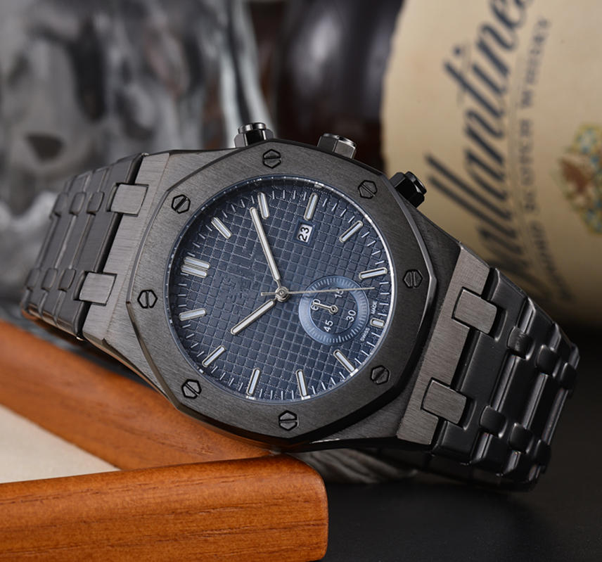 Popular Business Men's Quartz Watch, Simple custom made hip hop style Multi-Function Luminous Waterproof High-End Wristwatch