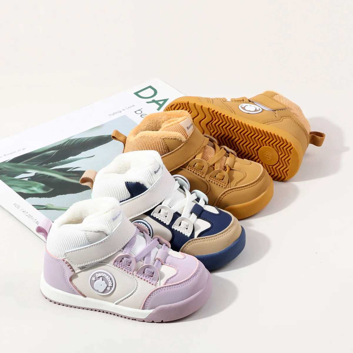 Children Cotton Boots 2025 Autumn Winter Warm Round Toe Ankle Boots Fashion Baby Toddler Comfortable Boys Girls High Top Boots X260917