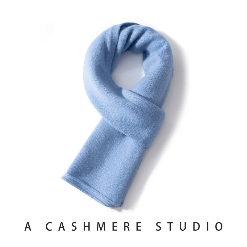 Winter Fashion Solid Color 100% Cashmere Scarf WomenMen Outdoor Keep Warm Soft Cashmere Knitted Accessories Unisex Scarves 260917
