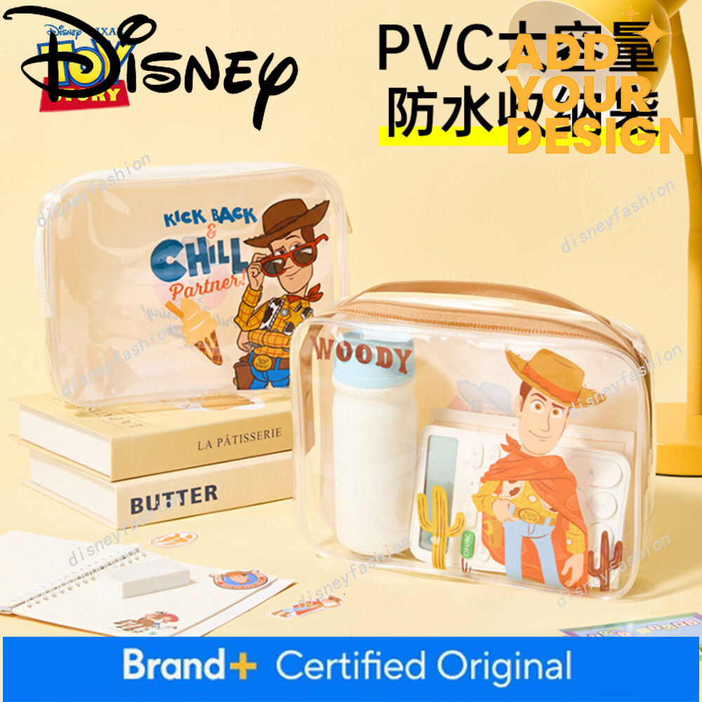 Disney Toy Story cartoon transparent waterproof storage large-capacity cosmetic bag, stationery bag 93