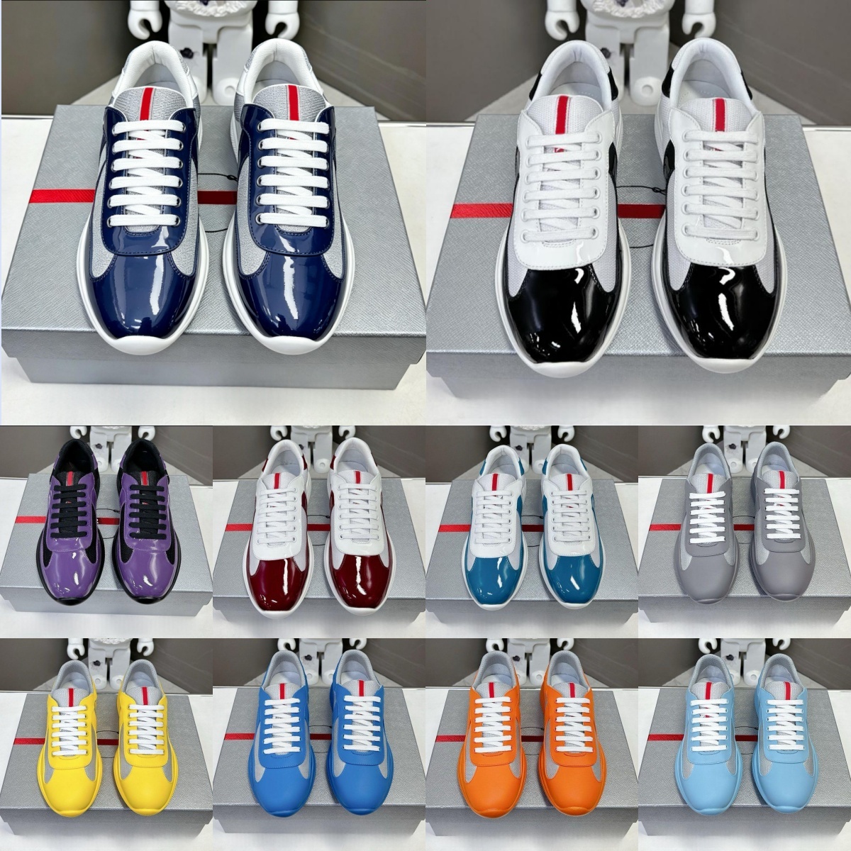 Designer Casual shoes low red Sneakers Luxury Trainers Americas sneaker Rubber Fabric Outdoor Comfortable shoes Walking shoes big size 36- 49 with b