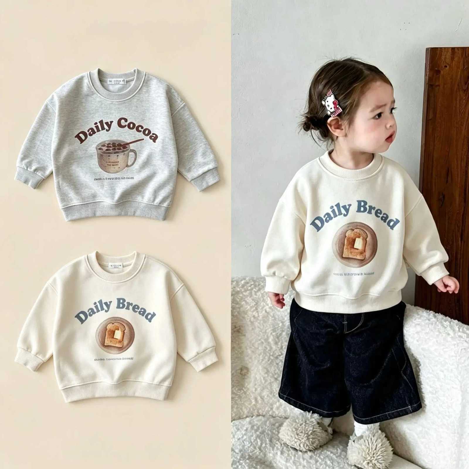 Casual New Baby 2026 Autumn Sweatshirt Fashion Letter Print Boys Girls Long Sle Sweatshirt Cotton Infant ClothesW260917