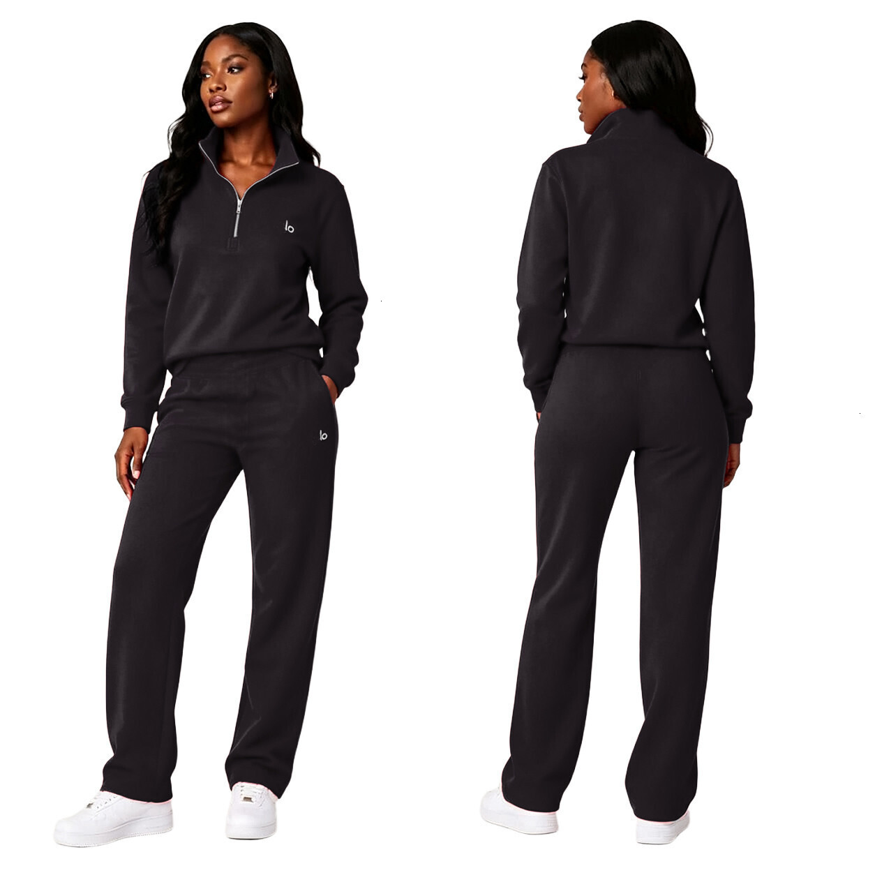 2026 New Fashion Designer Tracksuit 2 Two Piece Set Women Full Letter T-shirt Pullover Top Sports Loose Pants Casual Jogger Suit Outfits