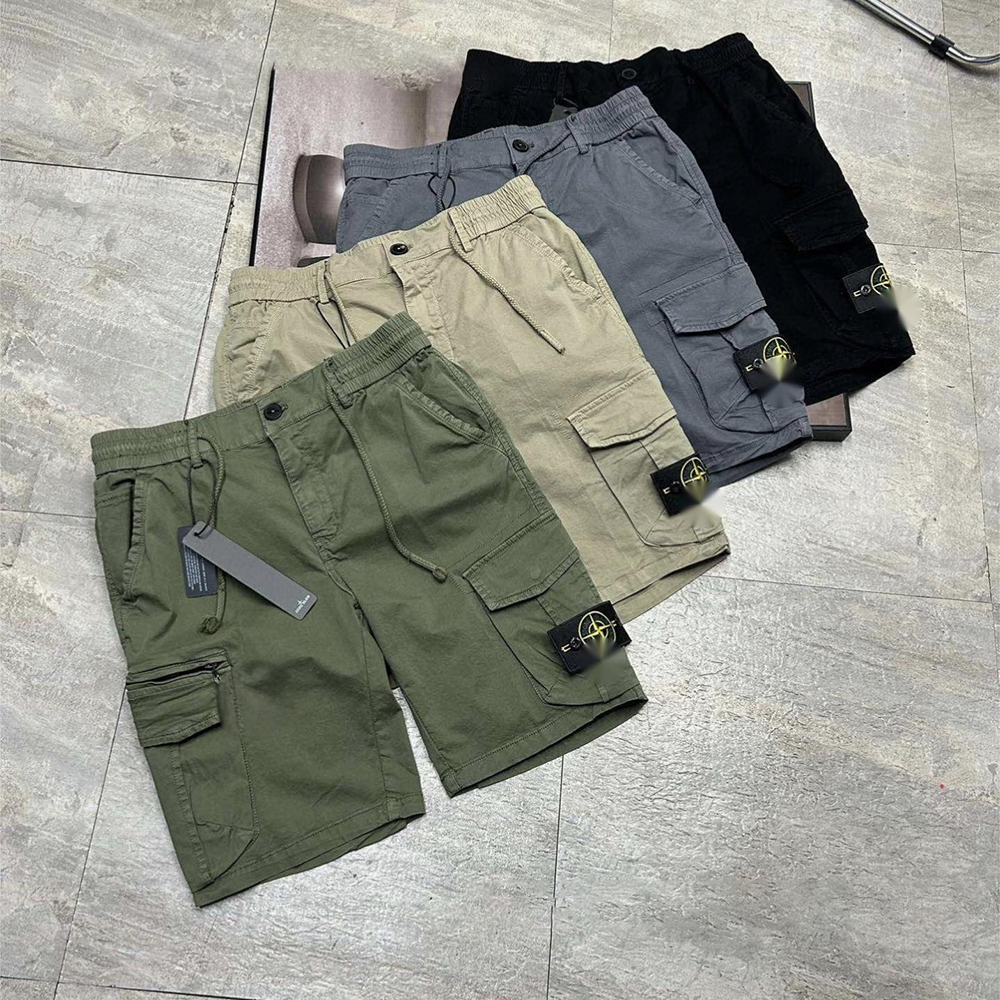 Designer Mens Shorts Summer Outdoor Cargo Shorts Fashion Large Pocket Stone Loose Casual Style Compass Quarter Pants Fashionable Daily Wear Shorts a