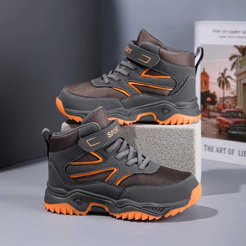 Outdoor Boy Boots Children Sneaker Autumn Winter Hiking Shoes Kids Sports High-quality Ankle Boots for Boy Shoes 4 To 13 Years X260917