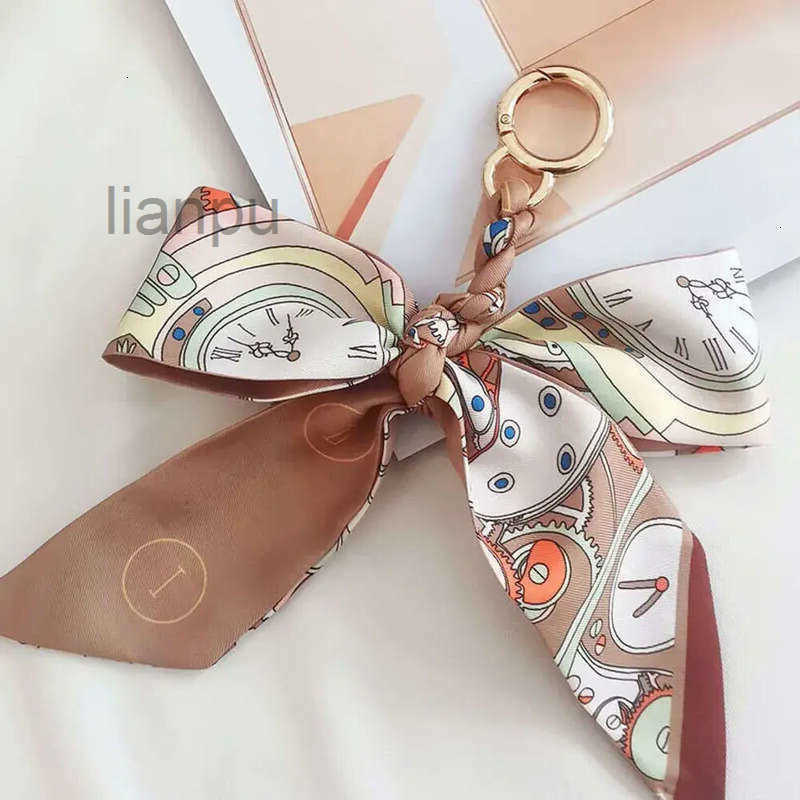 New Hot Women's Sale Pearl Bow Keychain Metal Case Charm Black White Red Accessories key chain Gift for Women