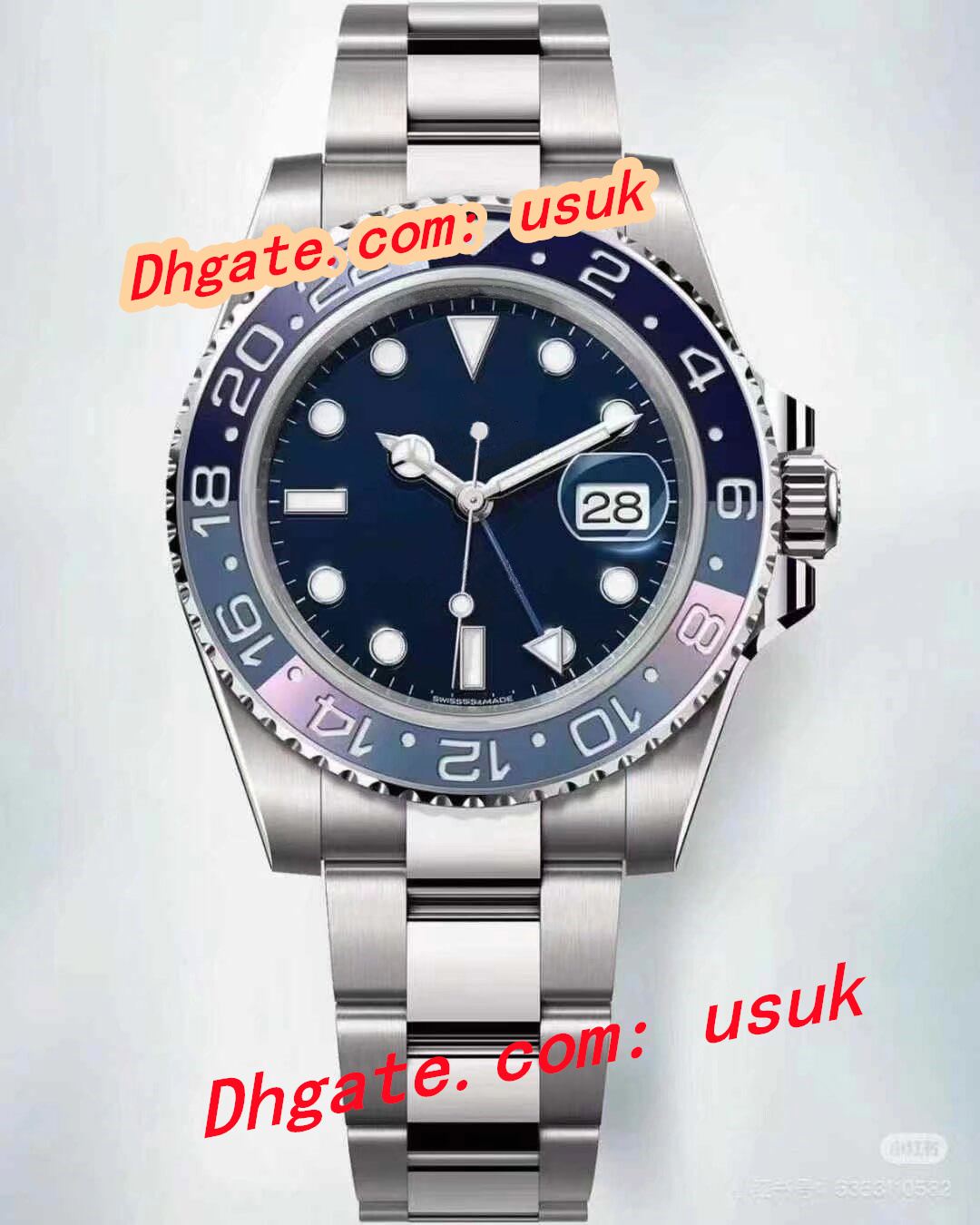 U1 Factory Mens Watch New GMT 40mm Everose Gold Black Dial 126715 126710 ST9 Steel Watches Automatic Mechanical Sapphire Glass Fashion Men's Wr