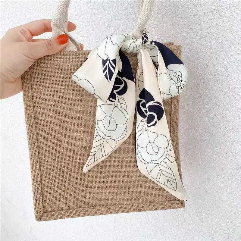 wer Twilly5*90cm Korean Version of Scarf band Streamer Twill Silk Scarf Wen's Tie Bag Handle Ribbon Fashion Decoration N260912