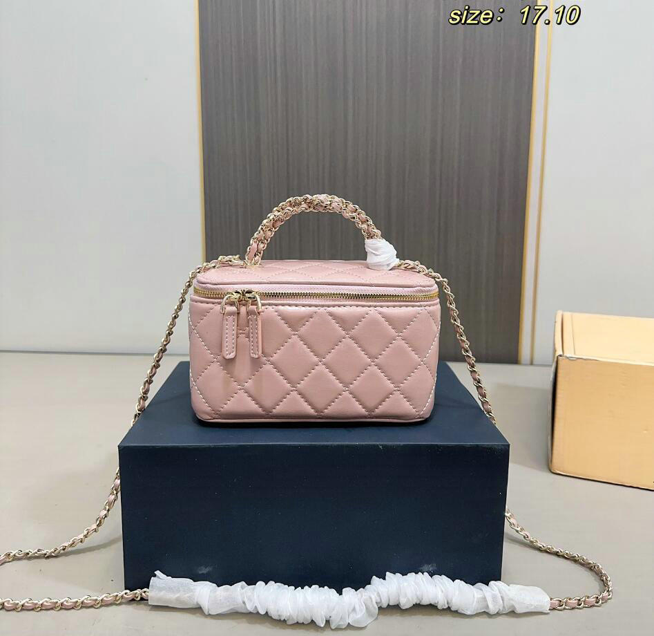 Luxury Designer bag Vanity Bag Women Rainer 18 Mini Makeup Case Zipper Cosmetic Storage Box Crossbody Shoulder Handbag Portable Travel Toiletry Bag