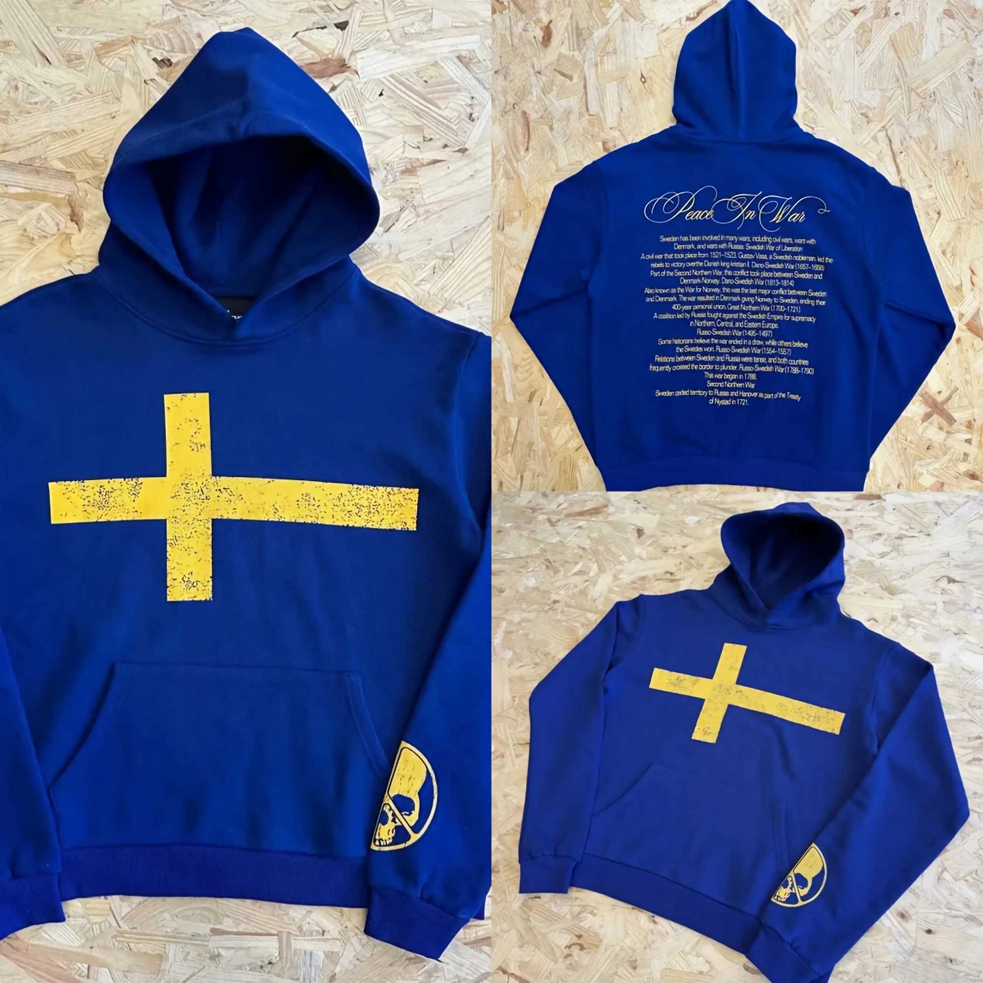 Hot Sell Cross Print Hoodies Oversized Pullover Sweatshirt Y2k Tops Strtwear Clothes Harajuku Couples Tracksuit Men Clothing Q260917