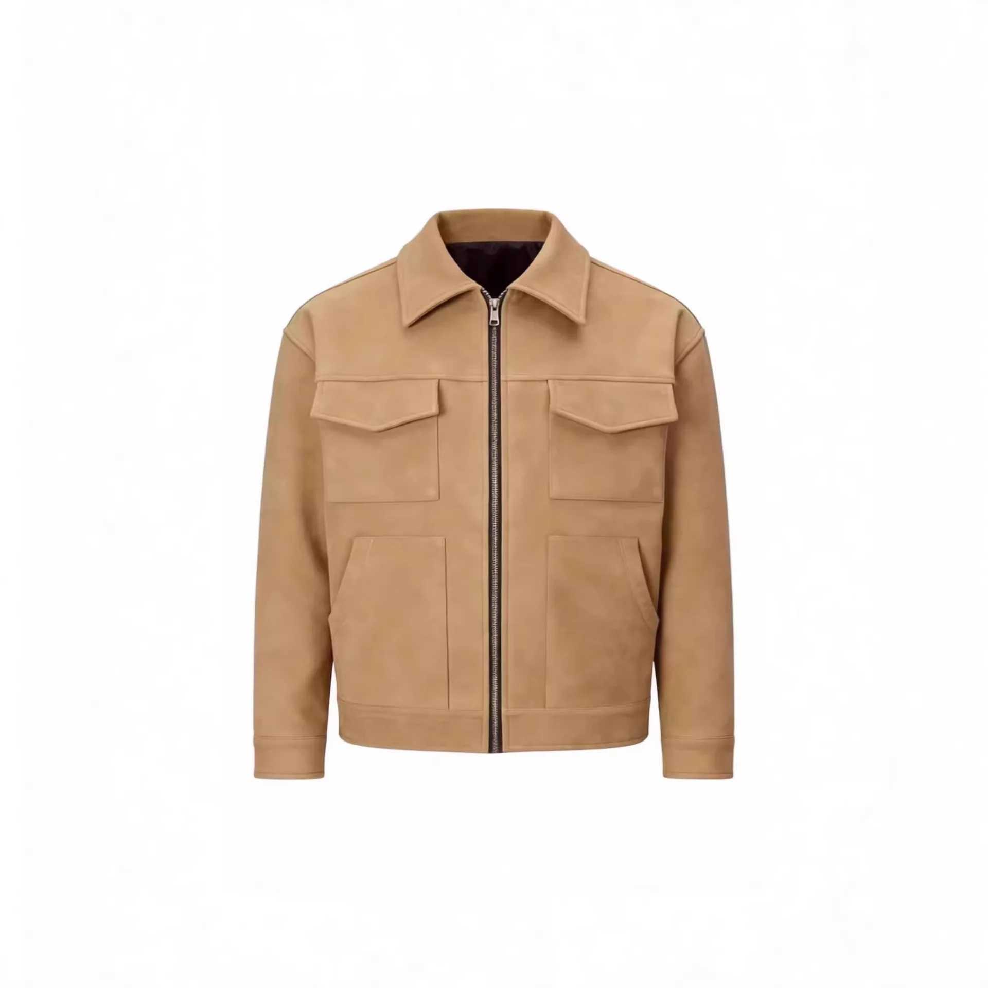 2026 Spring Summer New Style Men Jacket Outerwear Trendy Fashion Zipper Large Pocket Jacket Outerwear S260918AF4Q