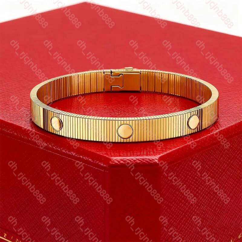 Designer Jewlery Couple Carte Bracelet Gold Silver Rose Cartridge Bangle With Stainless Steel Clasp Women Trendy Charm Jewelry Bracelet Daily Wear J