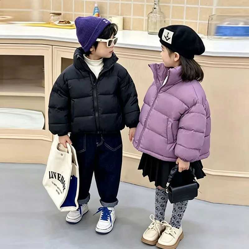 Boys Girls Jackets Winter Kids Stand-collar Down Coats Children Autumn Casual Warm Parkas Toddler Fashion Warm OuterwearQ260917