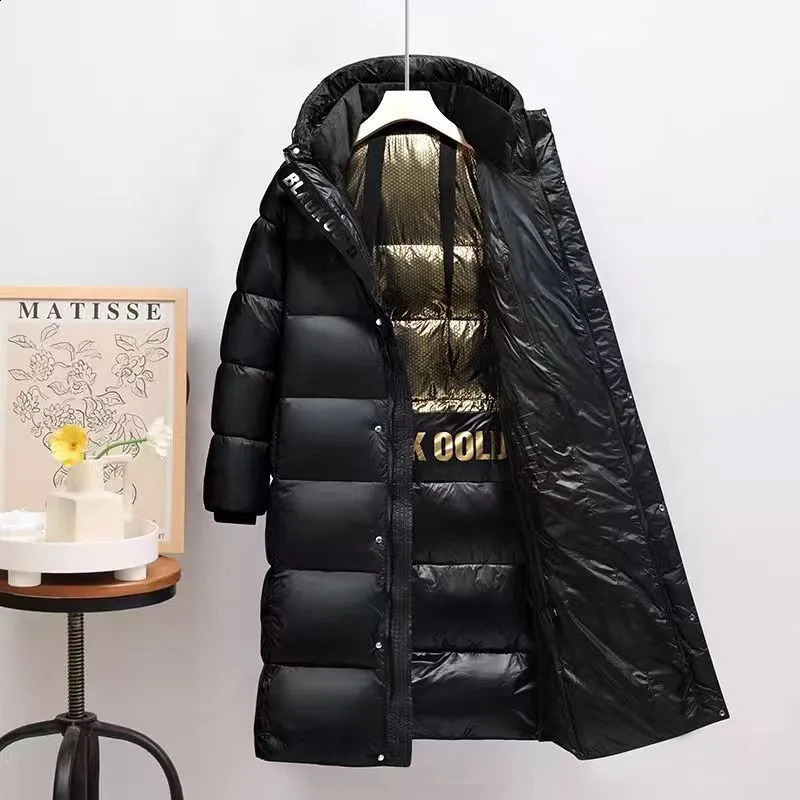 Winter Men's Down Jacket High Quality Thicken Waterproof Thermal Coat Men Lengthened Solid Color Hooded Warm Coats 3XL 260917