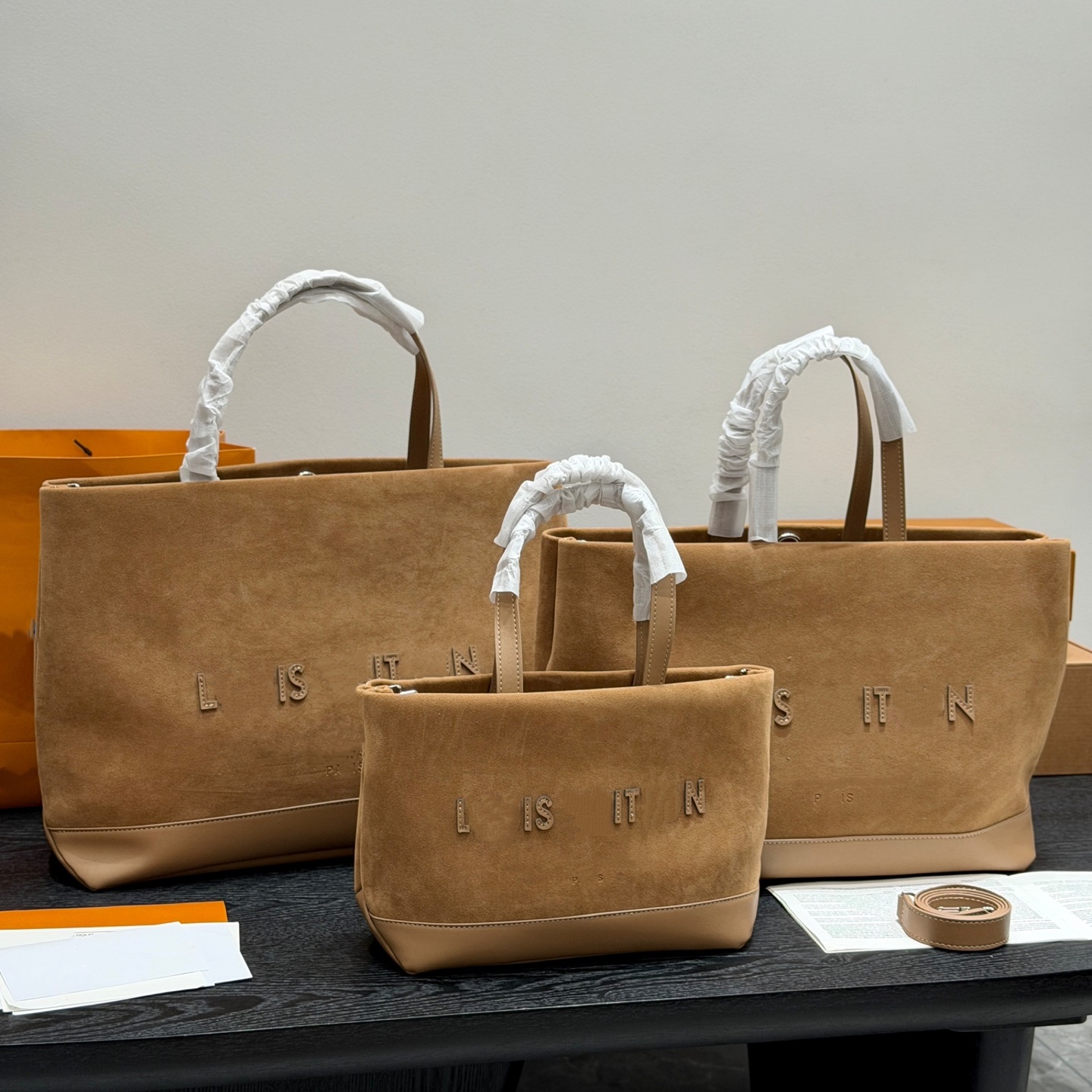Designer Evening Bag Vintage Maillard Suede Spliced Leather Handheld Tote Bag Trendy Women Large Capacity Shopping Bag For Daily Commute