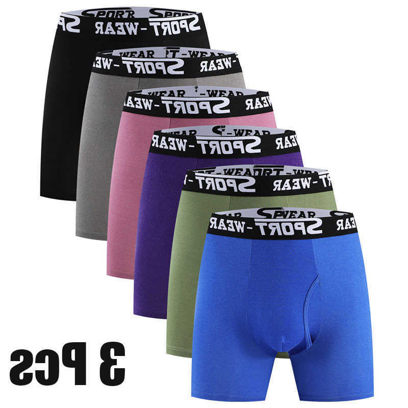 Solid Underpants 3 Pcs/Lot Fashion Color Men's Underwear Vibrant Waistband Comfortable Flat Front Quick-Drying Sports Breathable Shorts D260918