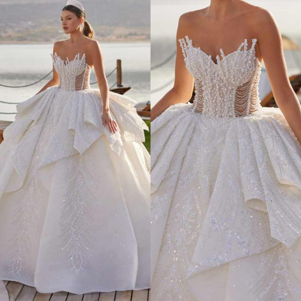Bespoke Wedding Dress Vestido De Novia Encaje Ball Gown Elegante 2024 Vestidos Robe Mariage Para Boda Por La Iglesia Minimalista