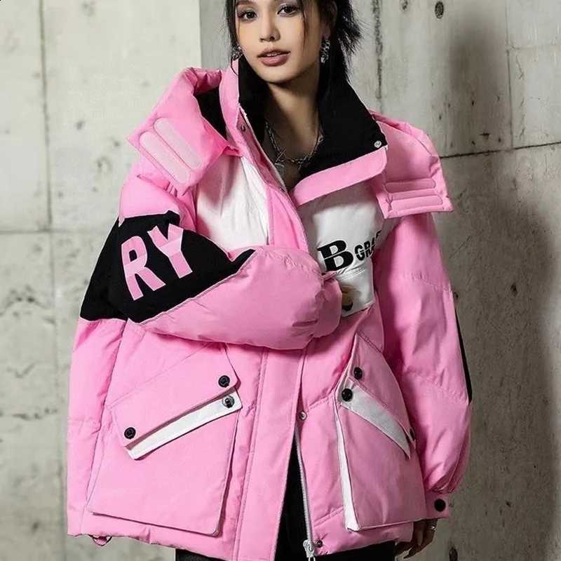 Warmth Winter Down Coat Jackets Women Hooded Parka Winter Clothing Snow Coat Casual Thick Short Puffer Jacket Bright Streetwear H260917