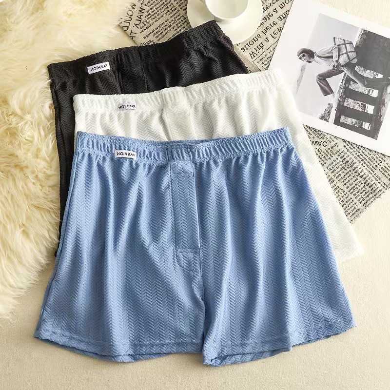 3PCS Men's Summer Ultra-thin Underpants Boxers Briefs Ice Silk Seamless Underwear Sexy Lingerie Underpants Shorts Breathable Panties D260918