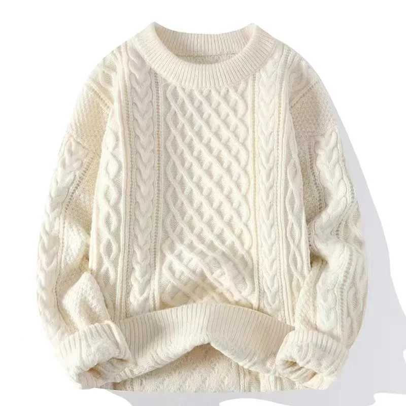 2024 Autumn Winter Men's Sweater Japan Fashion Men Clothing Striped Sweater Men Casual Streetwear Pullover O-Neck Sweaters Men S260918XNNA