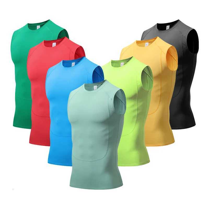 Adult Men Women Running Outdoor Shirts Tight Gym Tank Top Fitness Sleeveless T-shirts Sport Exercise Basketball Vest Clothes 001 Q260917