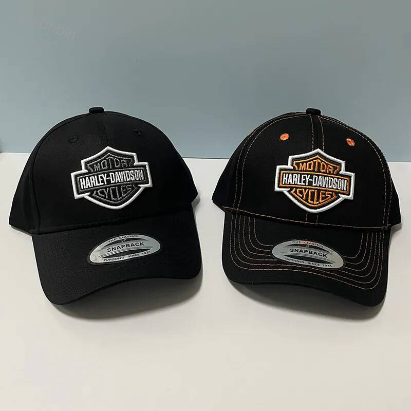 Harley Designer Baseball Pour Hommes En Plein Air Moto Broderie Casquette Luxe Caps En Gros Chapeau Revente Casquette De Sport Chapeaux De Camion