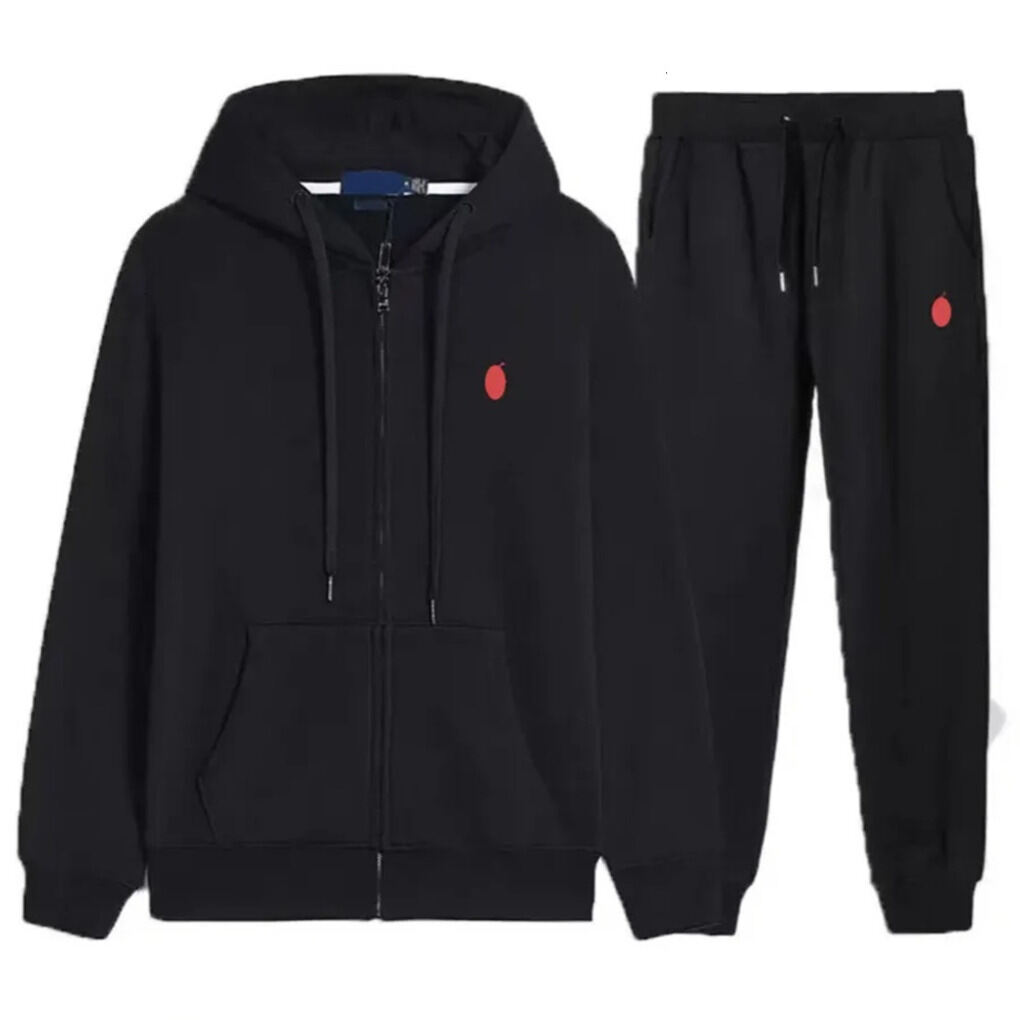 Ralfs Laurent Polo Tracksuits Mens Designer Embroidery Hoodies Suits Mens Streetwear Two Piece Horse Sweatshirts Set Womens Hip Hop Sweatpants Graph