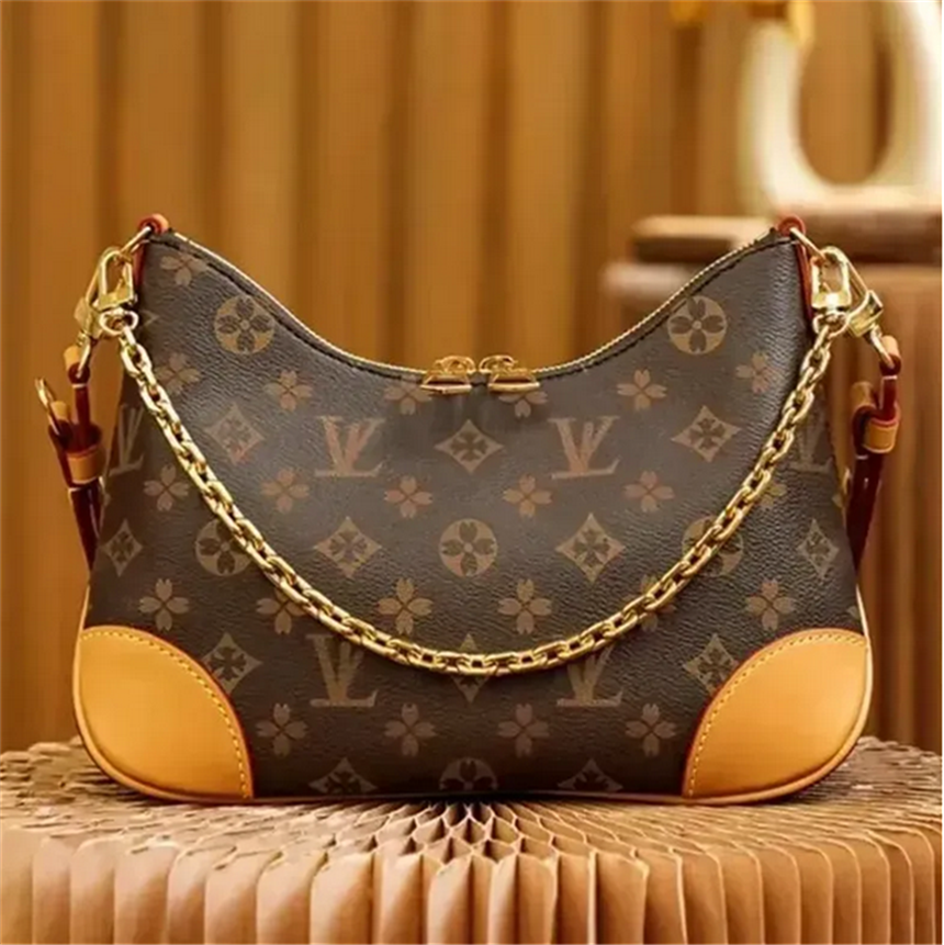 Top quality designer bag, classic casual shoulder bag, women's fashionable versatile bag, casual shopping bag, handbag chain bag, half month ba