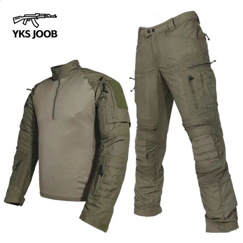 2026 Spring Autumn Men'sTactics Sets Wear Resistant Uniform Shirts Outdoor Sports 2-piece Suits Breathable Frog suit Cargo pants 260917