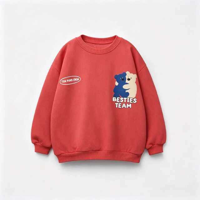Sweatshirts Boys And Girls Lovely New Printing Long Sle Toddler Thin Loose Casual Sports Wear Kids Spring Autumn ClothingW260917