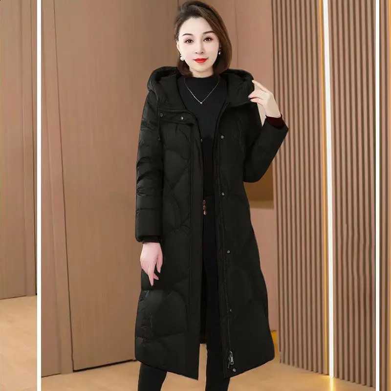Winter New Women's Down Cotton Jacket Windproof Hooded Commuter Fashion High End Oversized Parkas H260917