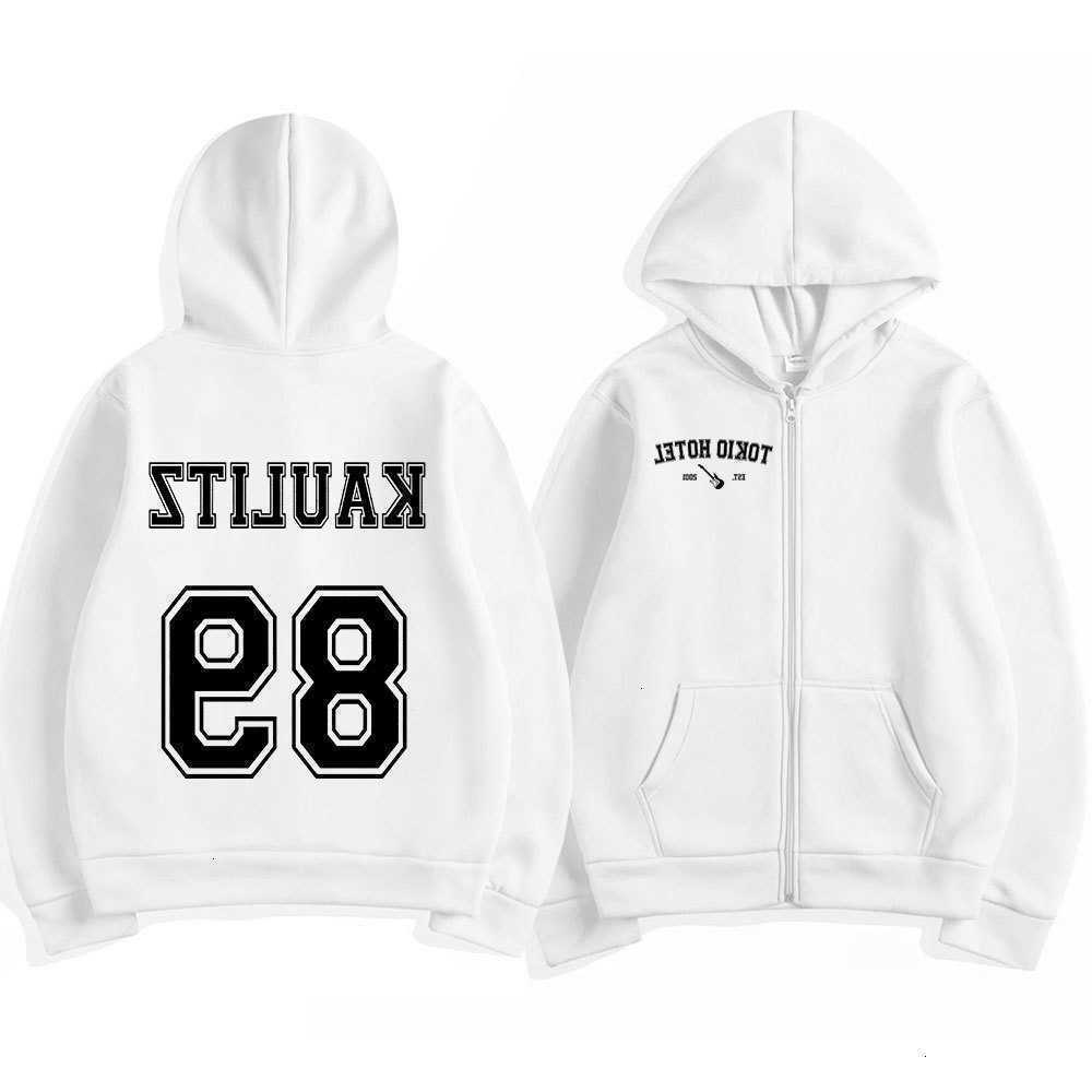Kaulitz Rock Band Tokio Hotel Zipper Hoodies Men's Clothing Autumn Winter Zip Up Hooded Sweatshirts Casual Vintage Hoodie Jacket C260915 C26091