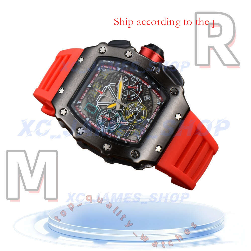 Ri cherd Mill Watch Mens AAA Designer AAA Richalies Rd Millielies Watch Rubber Strap Luxury Watch Man Top Quality Chronograph Quartz Automatic Watch